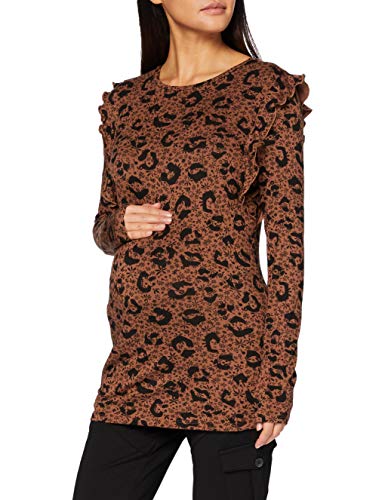 Supermom Damski top Ls Fancy Leopard T-Shirt