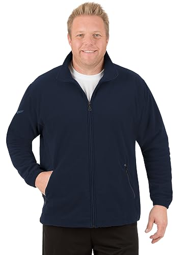 Trigema Męska kurtka polarowa, Niebieski (granatowy 046), 4XL