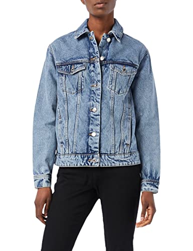 VERO MODA Damska kurtka dżinsowa, luźny krój, jasnoniebieski (light blue denim), M