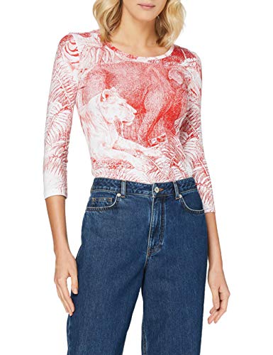 Cavalli Class Donna T-shirt damski, Carminio, 42, Carminio, 42