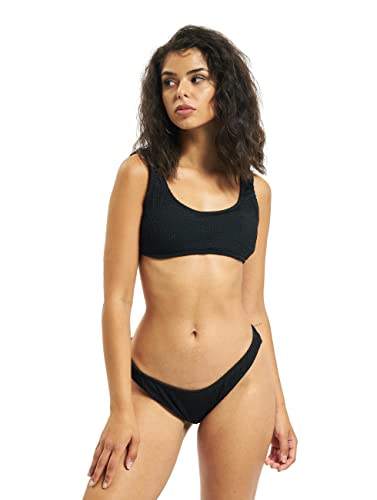 Urban Classics Damskie bikini tanktop Crinkle zestaw dwuczęściowy kostium kąpielowy z materiału Crinkle dostępny w 2 kolorach, rozmiarach XS - XXL, czarny, M