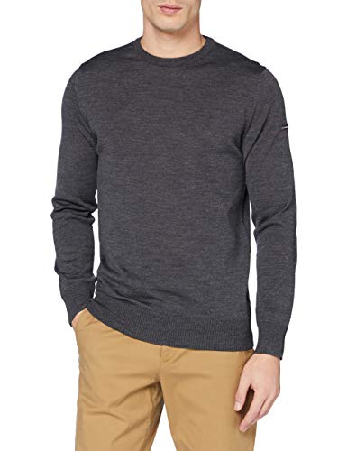 Armor Lux Męski sweter damski z ciągnięciem damgan Homme, Czarny (551 antracyt 551 antracytowy), S
