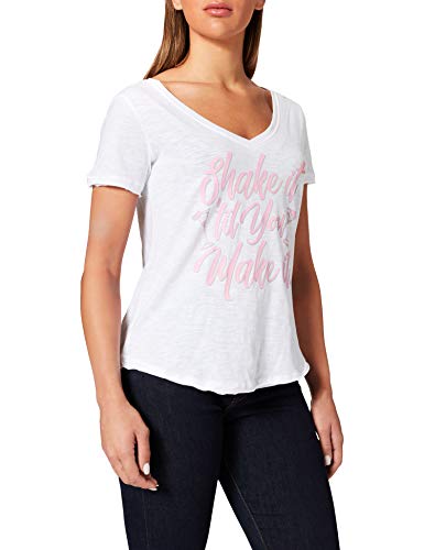 Timezone Shake It t-shirt damski, biały (pure white), S