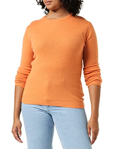 SPARKZ COPENHAGEN Damski sweter z okrągłym dekoltem Pure Cashmere, Czerwony piasek, XS