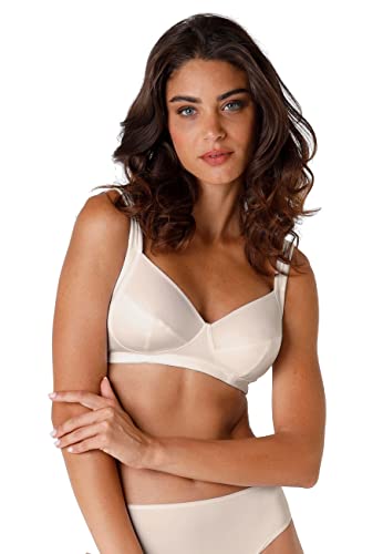 Lovable Damski biustonosz bez fiszbin z 3 wyciętymi miseczkami Reggiseno Senza Ferretto Shaping. Alto Sostegno, beżowy (136-nudo), 85B
