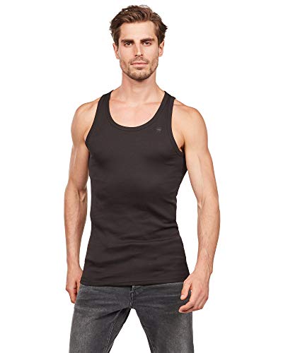 G-STAR RAW Koszulka męska Basic Tanktop 2-pak, Czarny (czarny D07206-124-990), L