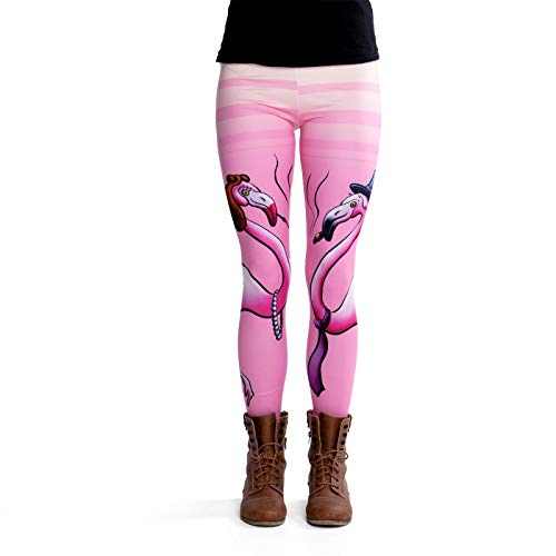 cosey Legginsy z nadrukiem, Pan i pani Flaming, jeden rozmiar