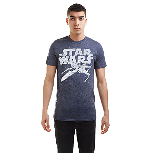 Star Wars Koszulka męska z logo X-Wing, granatowy., S