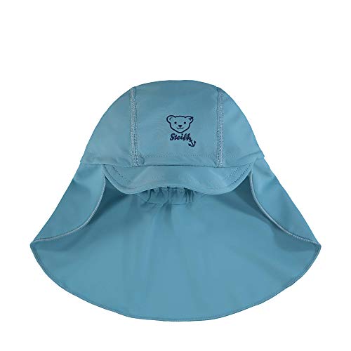 Steiff Chłopięca czapka z daszkiem, niebieski (Forever Blue 6027), 55 cm