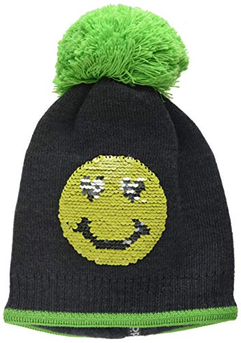 Döll Dziewczęca czapka z daszkiem dziergana czapka, szary (antracyt melange 8810), 49 cm