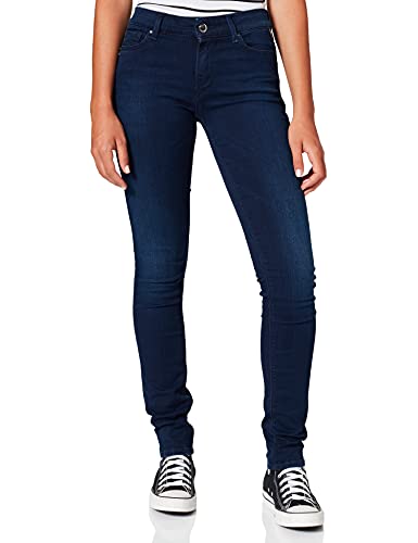 Replay Dżinsy damskie Luz z High Waist, Dark Blue 557-9, 25W x 28L