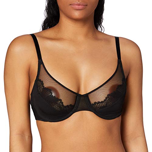 Triumph Biustonosz z fiszbinami Lace Spotlight, czarny, 70D