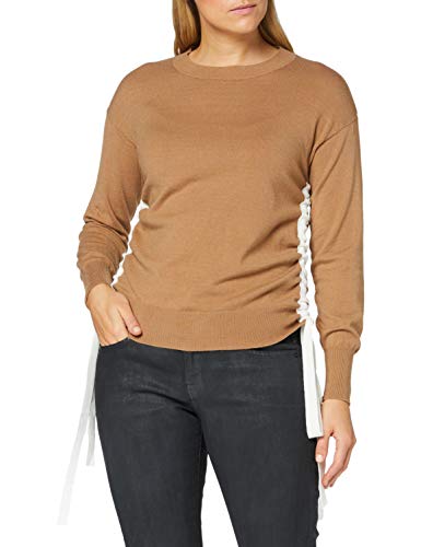 APART Fashion Damski sweter z dzianiny, Taupe Melange, 36/38 PL