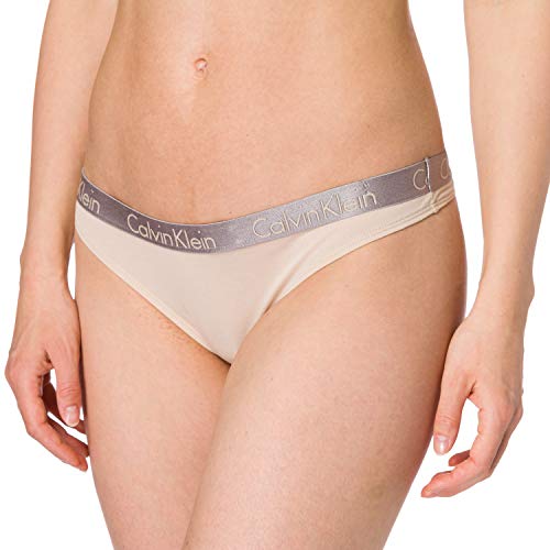 Calvin Klein Stringi damskie, Urocze khaki, XS