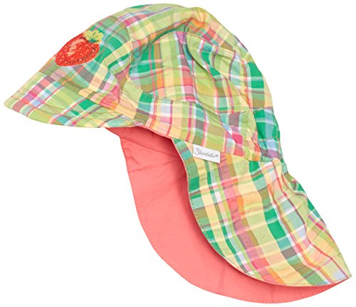 Sterntaler Dziewczęca czapka z daszkiem z osłoną karku, zielony (letnia zieleń 236), 49 cm