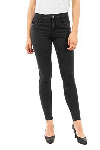 VERO MODA Jeansy damskie o kroju slim, Dark Grey Denim, 22W x 30L