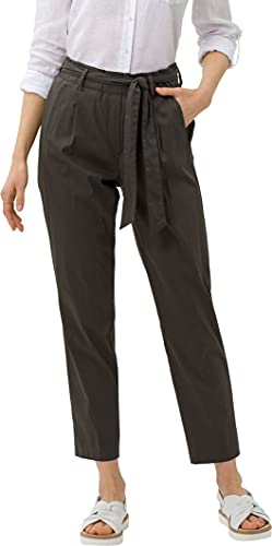 BRAX Damskie spodnie w stylu Milla S bawełniane chinosy, ciemnozielony, 38W / 32L