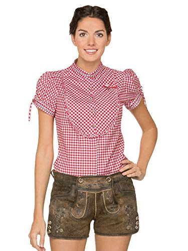 Stockerpoint Spodnie damskie Rosy skórzane, Brązowy (kamień ocierany kamieniami)., 42 PL