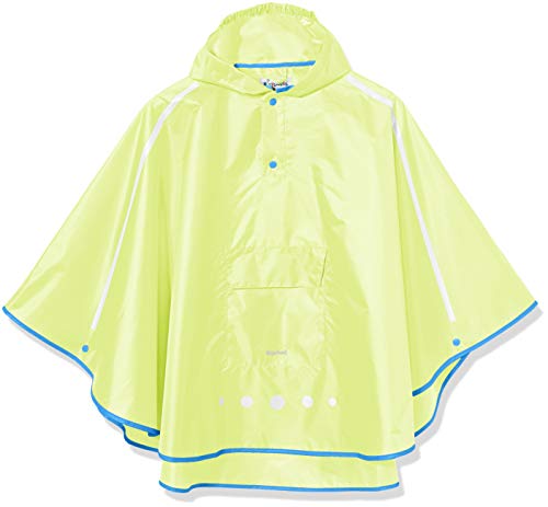Playshoes Unisex dziecięce ponczo przeciwdeszczowe, składane, kurtka przeciwdeszczowa 408750, 43 - neonowy żółty, L, żółty neonowy, l
