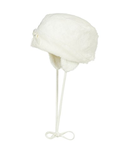 Döll Dziewczęca czapka do wiązania, Biały (Snow White 1050), 43