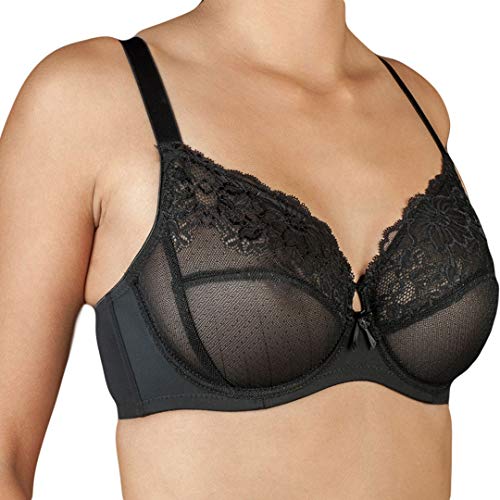 Selene Damski biustonosz Jimena z fiszbinami, czarny (Negro Negro)., 100C