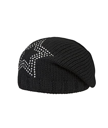 Döll Dziewczęca czapka w stylu boho, dzianina, czarna (Caviar 1010), 51, Czarny (Caviar 1010), 51 cm