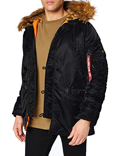 ALPHA INDUSTRIES Męska kurtka zimowa, czarny (Black 03), XL