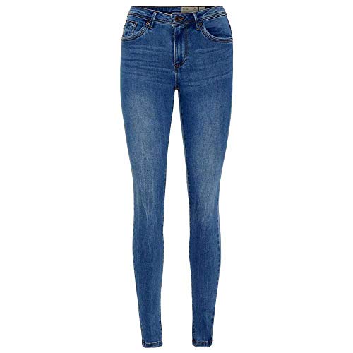 Vero Moda Dżinsy damskie skinny, Niebieski (średni niebieski dżins średni niebieski denim), XL