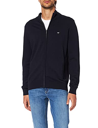FYNCH-HATTON Kardigan SFPK 212 - Basic kurtka z dzianiny - Superfine Cotton, grantowy, S