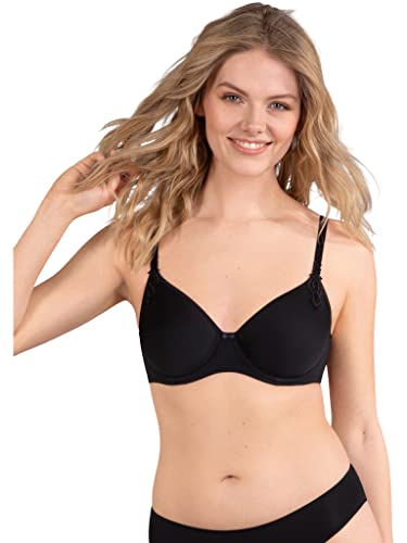 Naturana Air Spacer 7152 biustonosz z fiszbinami, czarny, 75B