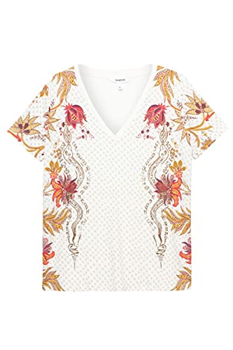 Desigual T-shirt damski TS_Praga, biały, S