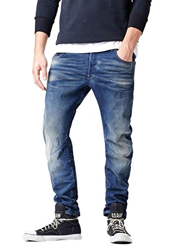 G-STAR RAW Męska koszula rekreacyjna Arc 3D, Niebieski (Medium Aged 51030-6090-071), 28W / 34L