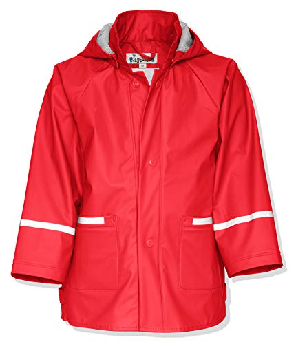 Playshoes Uniseks - Dzieci Basic Kurtka Przeciwdeszczowa Basic, Czerwony, 92
