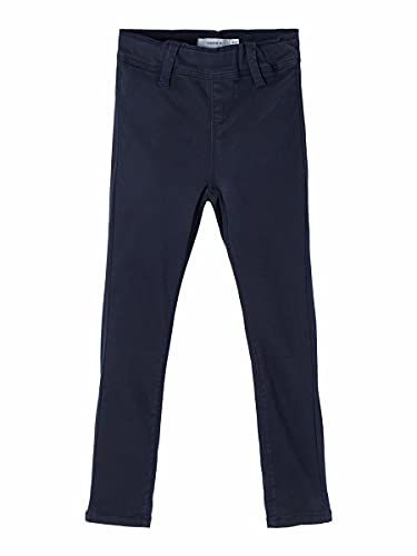 NAME IT Dziewczęce legginsy z bawełny organicznej, Dark Sapphire, 152 cm