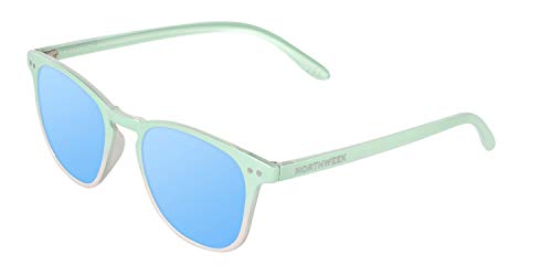 NORTHWEEK Unisex Wall Oberg okulary przeciwsłoneczne dla dorosłych, niebieskie (Ice Blue), 140.0