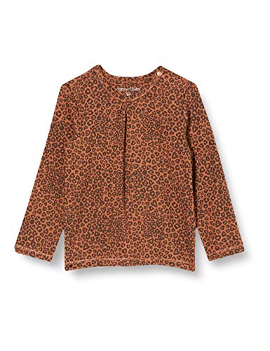 Noppies Koszulka dziewczęca G Regular Ls Mkuze AOP, Rust - P589, 56 cm