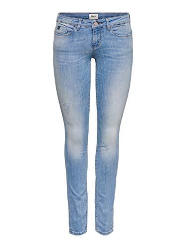 ONLY Dżinsy damskie Skinny Fit Shape Reg o kroju skinny, niebieski (Light Blue Denim Light Blue Denim), 27W / 34L