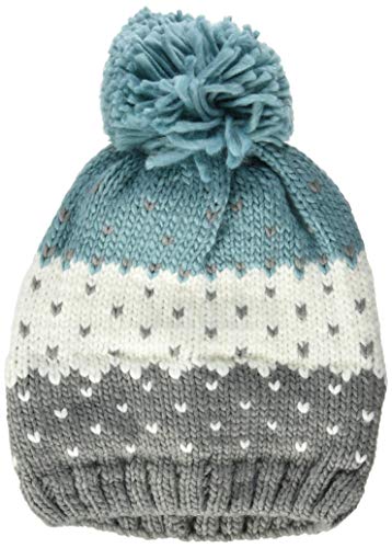 Sterntaler Czapka z dzianiny dla dziewczynek, Przydymiony szary, 55 cm