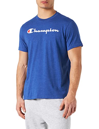Champion T-shirt męski Classic Logo Crewneck T-shirt, Blau, S