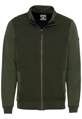 camel active Męska kurtka z dzianiny, zielony (Leaf Green), XXL