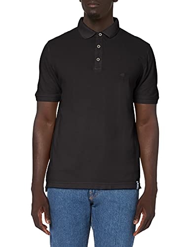 camel active Męska koszulka polo 4094613P09 z rękawami, czarny (Black Los 39), S