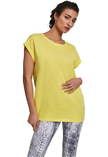 Urban Classics Damska koszulka z wydłużonymi ramionami z krótkim rękawem, jasna, XS