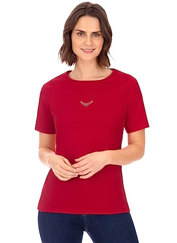 Trigema T-shirt damski, wiśniówka, XXL