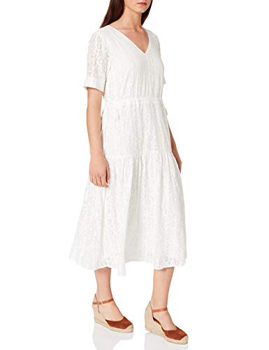 YAS Damska sukienka Yaslini Ss Midi Dress, Eggnog, S