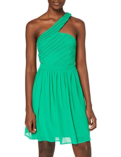 Vila Damska sukienka imprezowa One-Shoulder, Jelly Bean, 38 PL