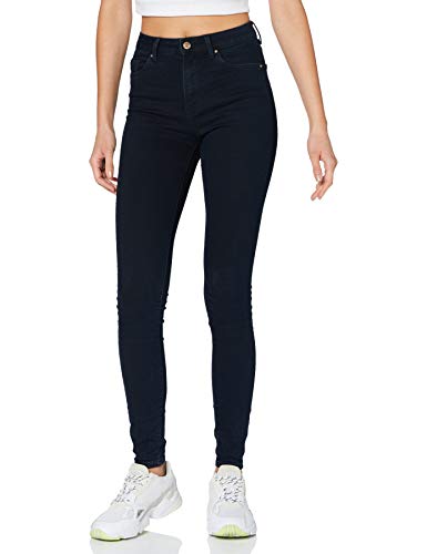 ONLY Spodnie damskie, niebieski (Dark Blue Denim), 28W / 32L