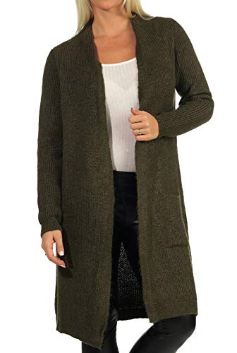 Only Kobiety Onljade L/S Cardigan Knt Noos Kardigan, Khaki Melange, L