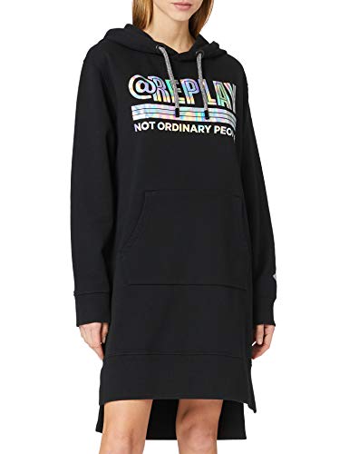 Replay Sukienka damska, czarny (098 Black), S