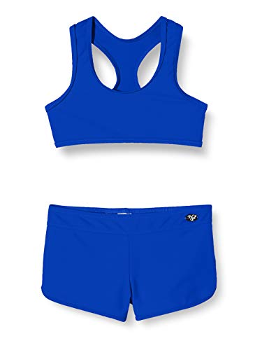 Haute Pression Dziewczęcy dwuczęściowy kostium kąpielowy, Bleu Electric, 4 Lata