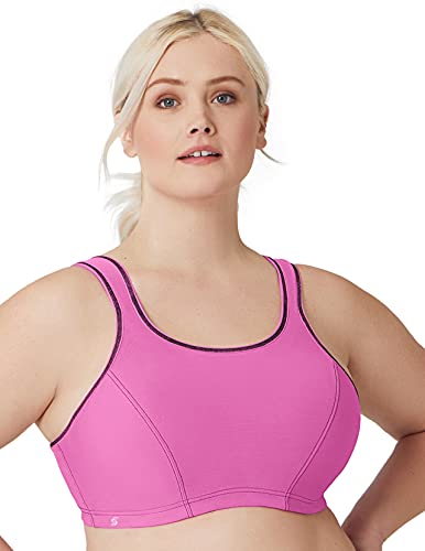 Glamorise Biustonosz sportowy damski, róża, 90F